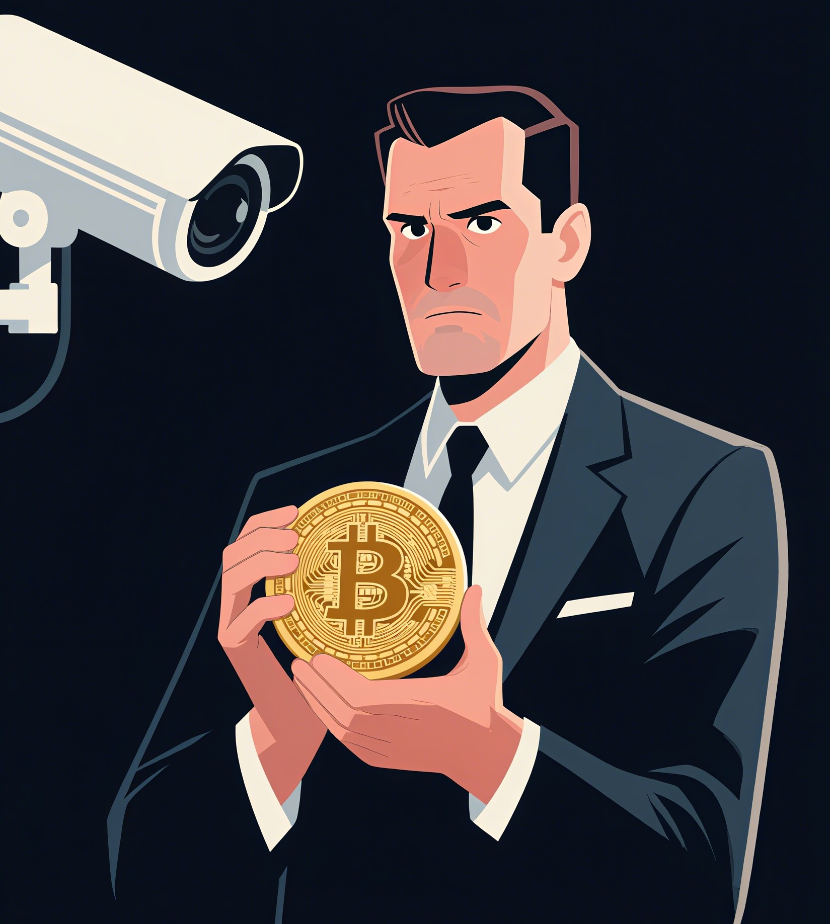 Legal scales balancing Bitcoin and law symbols, illustrating the importance of regulatory compliance in crypto trading